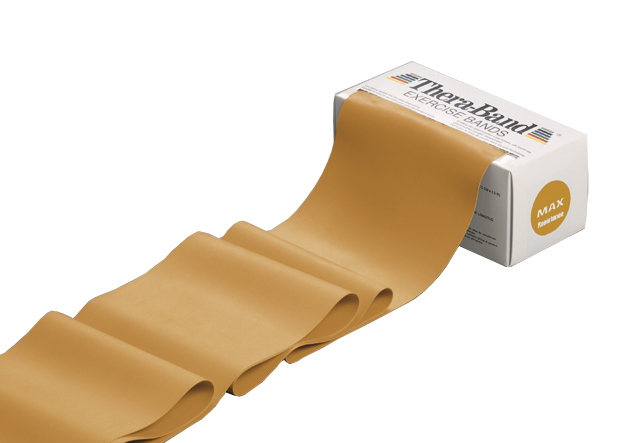 Thera-Band® Übungsband, 5,50 m x 12,8 cm, gold/max. stark