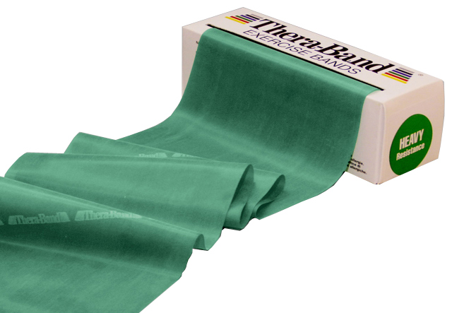 Thera-Band® Übungsband, 5,50 m x 12,8 cm, grün/stark