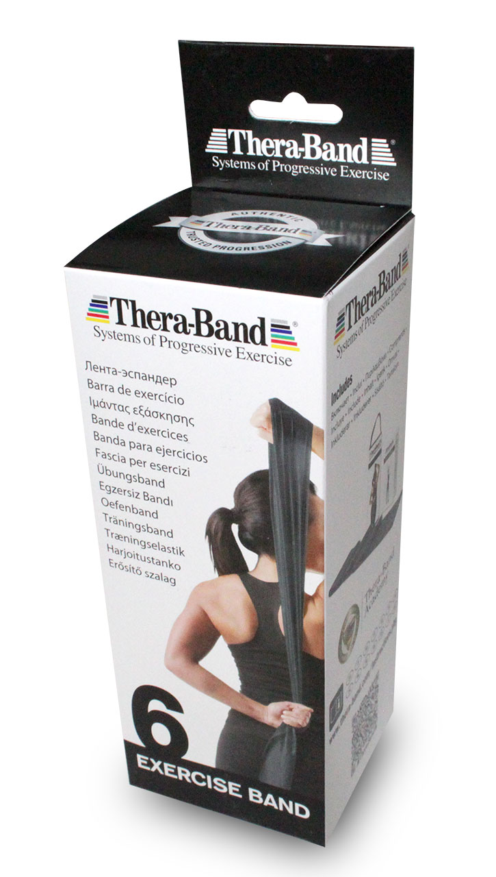 Thera-Band Übungsband im Beutel, schwarz/spezial stark, 2,5 m